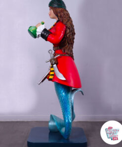 Figura Decoración Sirena Pirata