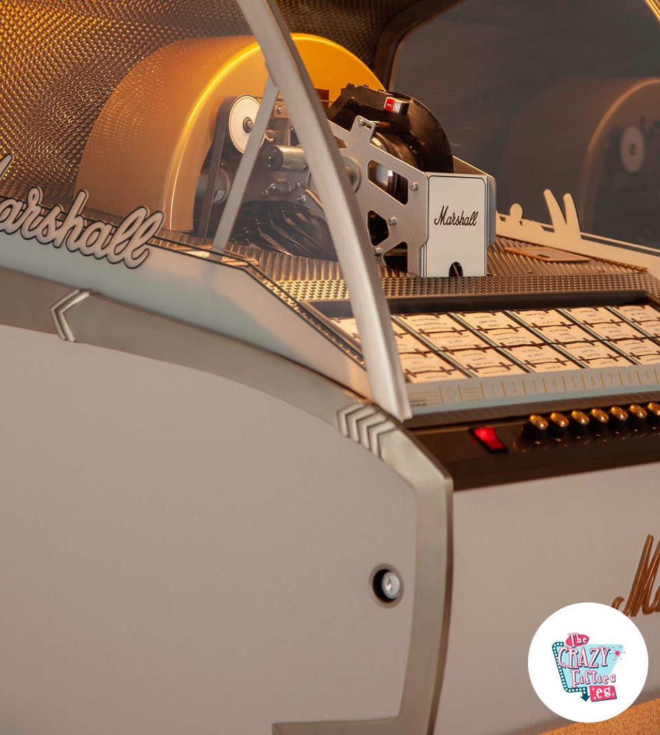 Jukebox Marshall Vinilo Cream detalle