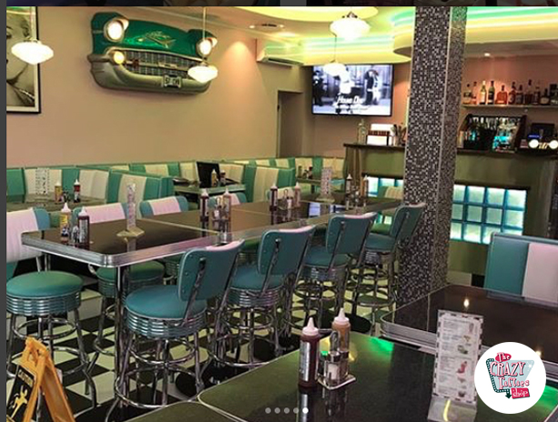 Microbe tilstødende Rough sleep American Retro Diner Møbler og Jukebox | Thecrazyfifties.es