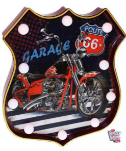 Cartel Luminoso Vintage Route 66 Harley