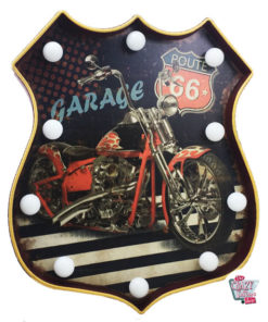 Cartel Luminoso Vintage Route 66 Harley