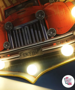 Яркий Vintage Poster Route 66 автомобиль