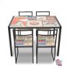 Conjunto Mesa Retro con 4 Sillas retro