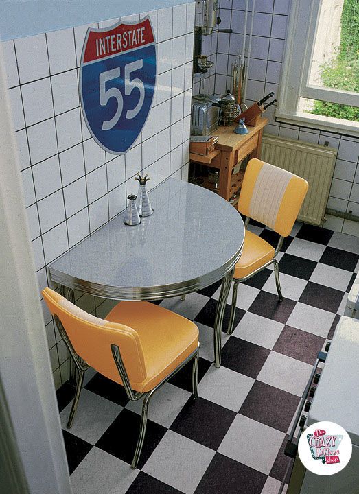 Conjunto cocina retro Americana C1224