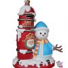 Decoracion Tematica Navidad Santa Claus Mailbox & Snowman