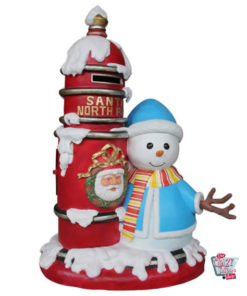 Decorazione di Natale tematica Babbo Natale Mailbox & Snowman