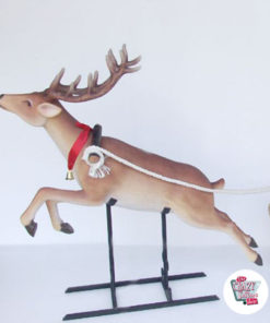 Figura Decorazione Natale Sleigh di Babbo Natale