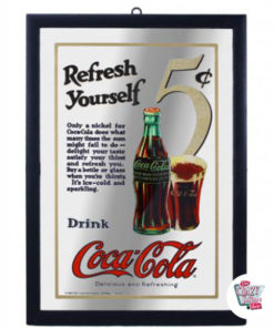 Coca-Cola espelho Retro
