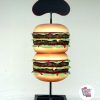 Figure alimentaire Burger avec ardoise