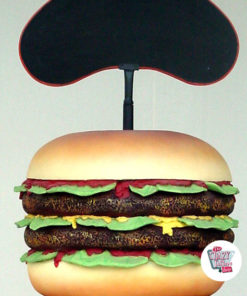 Figura Comida Burger con Pizarra