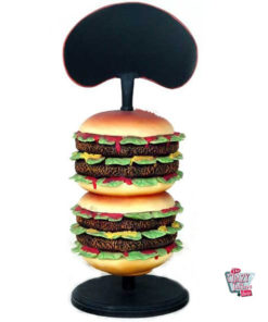 Figura Comida Burger con Pizarra