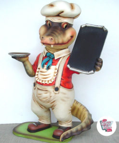 Figura Comida Cocodrilo con Pizarra