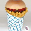 Рисунок еды бен Burger и картофель фри