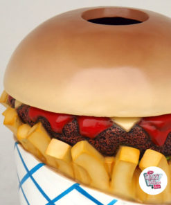 Figura Food Bin hambúrguer e batatas fritas
