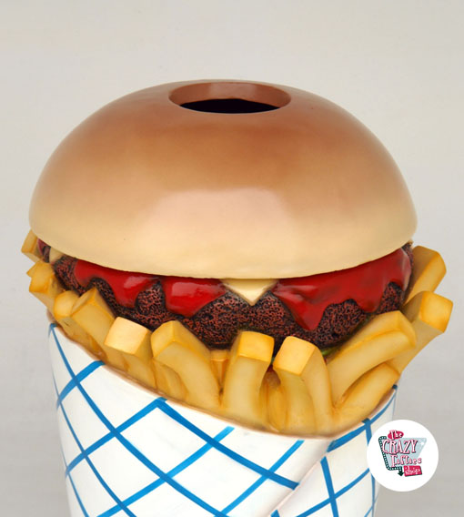 Figur Mat Bin Burger och Fries