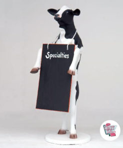 Figura mucca cibo con Slate