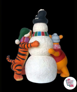 Figur Dekoration Weihnachten Schneemann, Tiger und Puuh