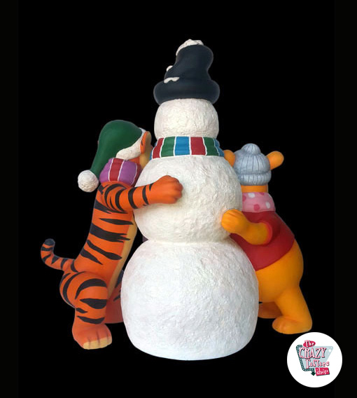 Figura Decoração Natal Boneco de neve, Tigre e Pooh