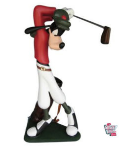 Figura Goofy Theme Decoration Playing Golf