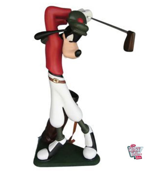 Figura Goofy Theme Decoration Playing Golf