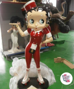 Figura Decoración Betty Boop Camarera Patines