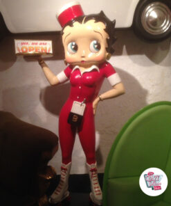 Figur Skridskor dekoration Betty Boop Waitress