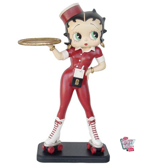 Figura Decoración Betty Boop Camarera Patines