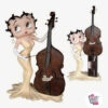 Figura Decoração Betty Boop com graves