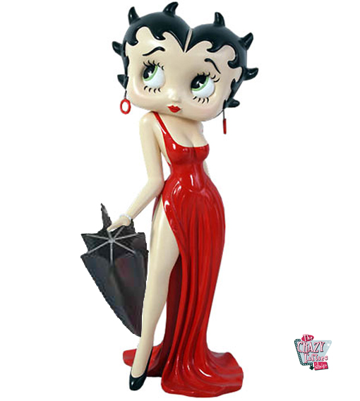 Figura Decoración Betty Boop Paragüero