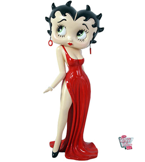 Figura Decoración Betty Boop Vestido Largo