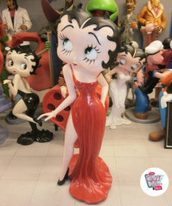  Figure Decoration Betty Boop Long Dress