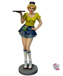 Figura decorazioni Vassoio sexy cameriera