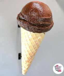 Figur Dekoration Cone Chocolate Ice Wall