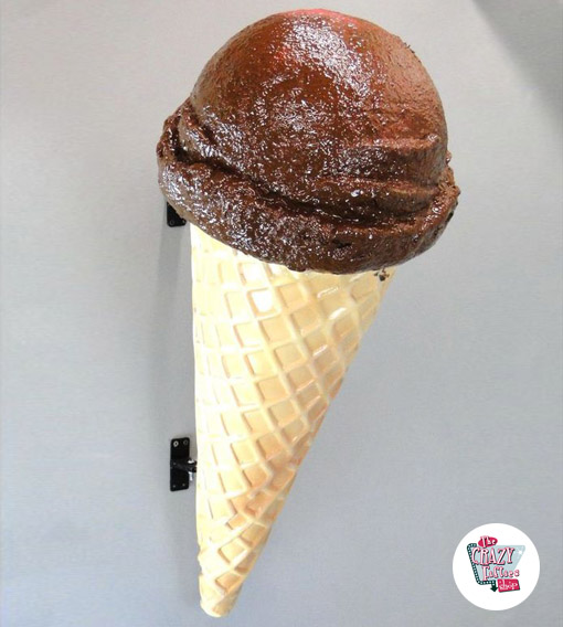 Figur Dekoration Cone Chocolate Ice Wall