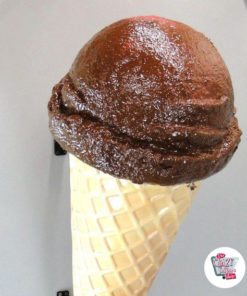 Figur Dekoration Cone Chocolate Ice Wall