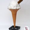 Figura decoração do cone Coco Médio Creme