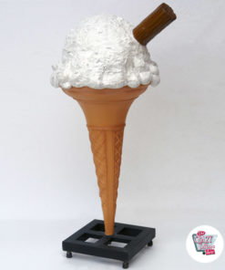 Figura Decorazione Cone Coco Piano Crema