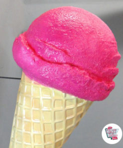 Figur Dekor Cone Strawberry Ice Vegg