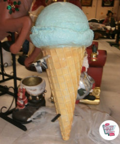 Ice Cream Cone Figur Dekoration Vägg Menta