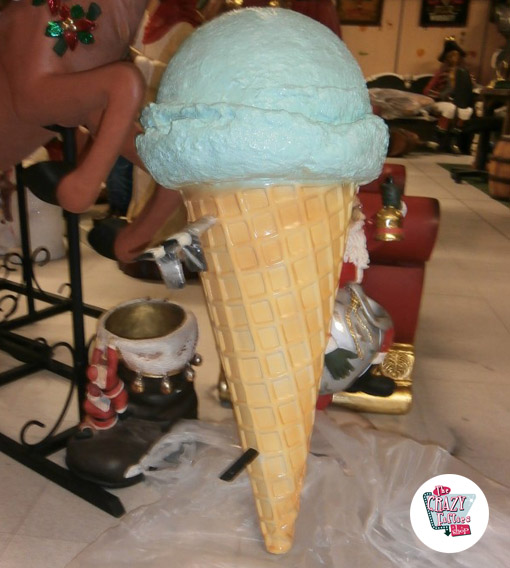 Ice Cream Cone Figur Dekoration Vägg Menta