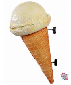 Cono gelato figura decorazione della parete di Menta