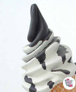 Ice Cream Sundae Cône Décoration de la crème et le chocolat Figure mur