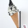 Ice Cream Sundae Cone Dekoration Figur fløde og chokolade Wall