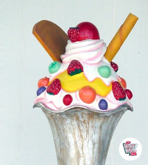 Figura Decoração Ice Cream coberturas Cup