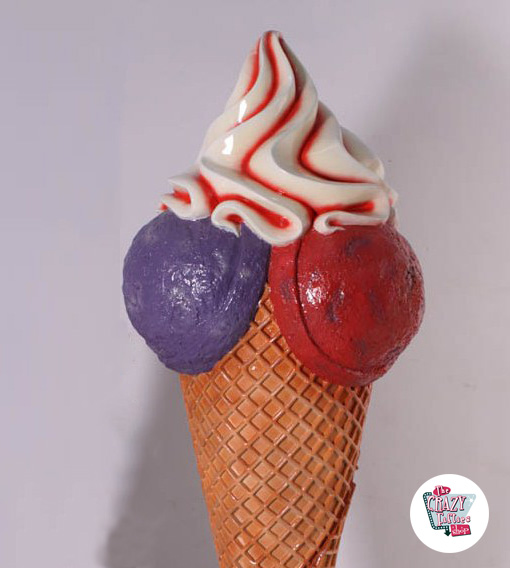 Figur Dekoration Cone Flavors Ice Cream 3 Stor