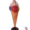 Figura Decoración Cono Helado de 3 Sabores Grande