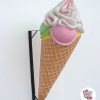 Figura Decoración Cono Helado de Sabores Pared