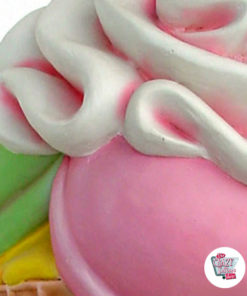 Figur Dekoration Cone Ice Cream Flavors Vägg
