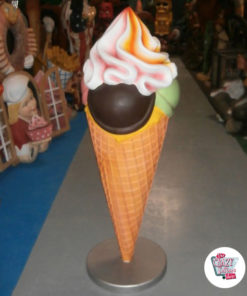 Figura Decoração Cone Flavors Ice Cream