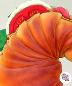 Figura Decoração Croissant com o menu